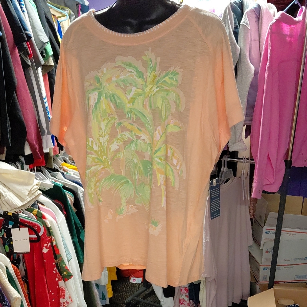 Democracy Coral Graphic Tee
